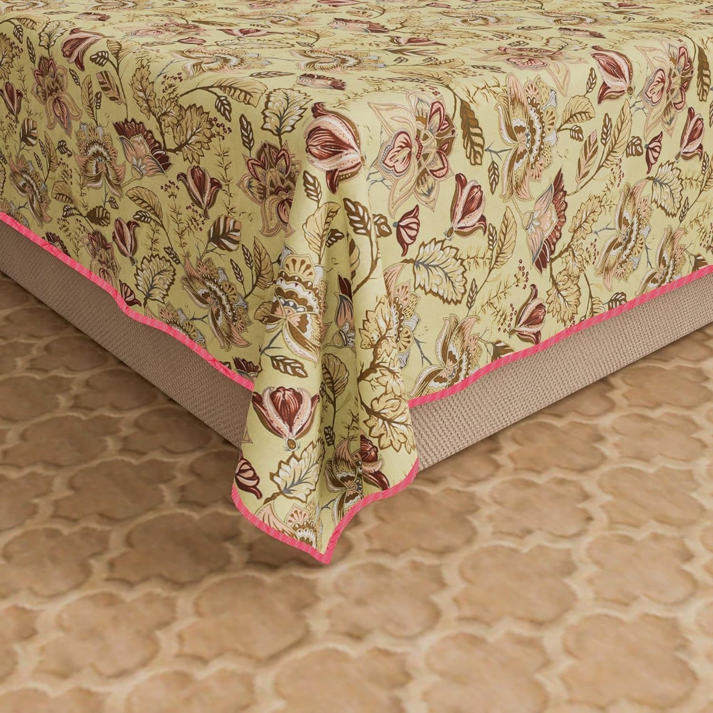 Cotton Soft Hand Block Printed Reversible Dohar AC Blanket Double Bed King Size (Size-84*90/C5)