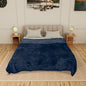 Double Bed Mink Blanket 400 TC | Super Soft Heavy Warm Blanket (Blue)