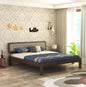 Curious Lifestyle Solid Sheesham Wood King Size Bed Without Storage for Bedroom Living Room Home Wooden Cot Double Bed Palang with Cushion Headboard Furniture (Honey Finish)