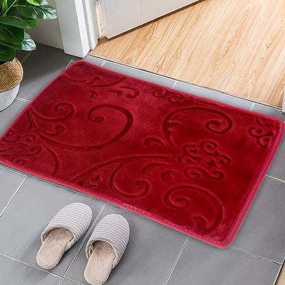 Soft Anti Skid Solid Water Absorbent Washable Bathroom Rugs/Doormat