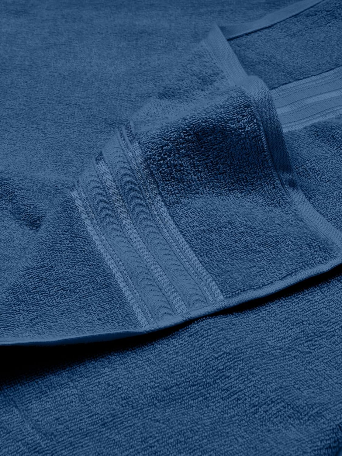 100% Cotton 600 GSM Bath Towels | Extra Soft & Absorbent Large Size Towels for Bathing (140 CM X 70 CM Pack of 1) Blue