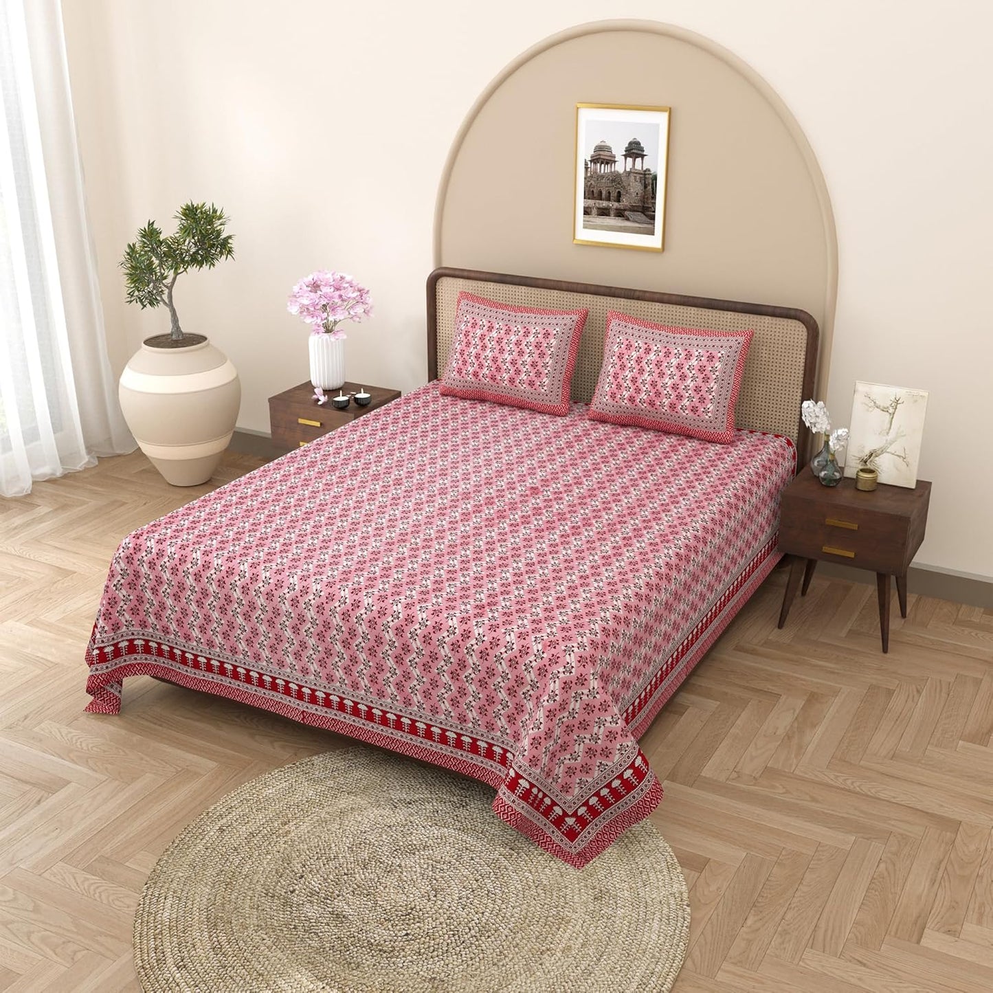 	
double bedsheet with pillow cover