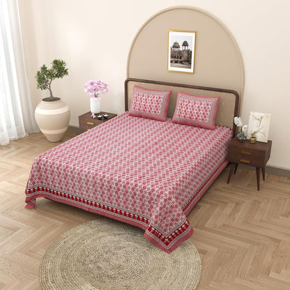 	
double bedsheet with pillow cover