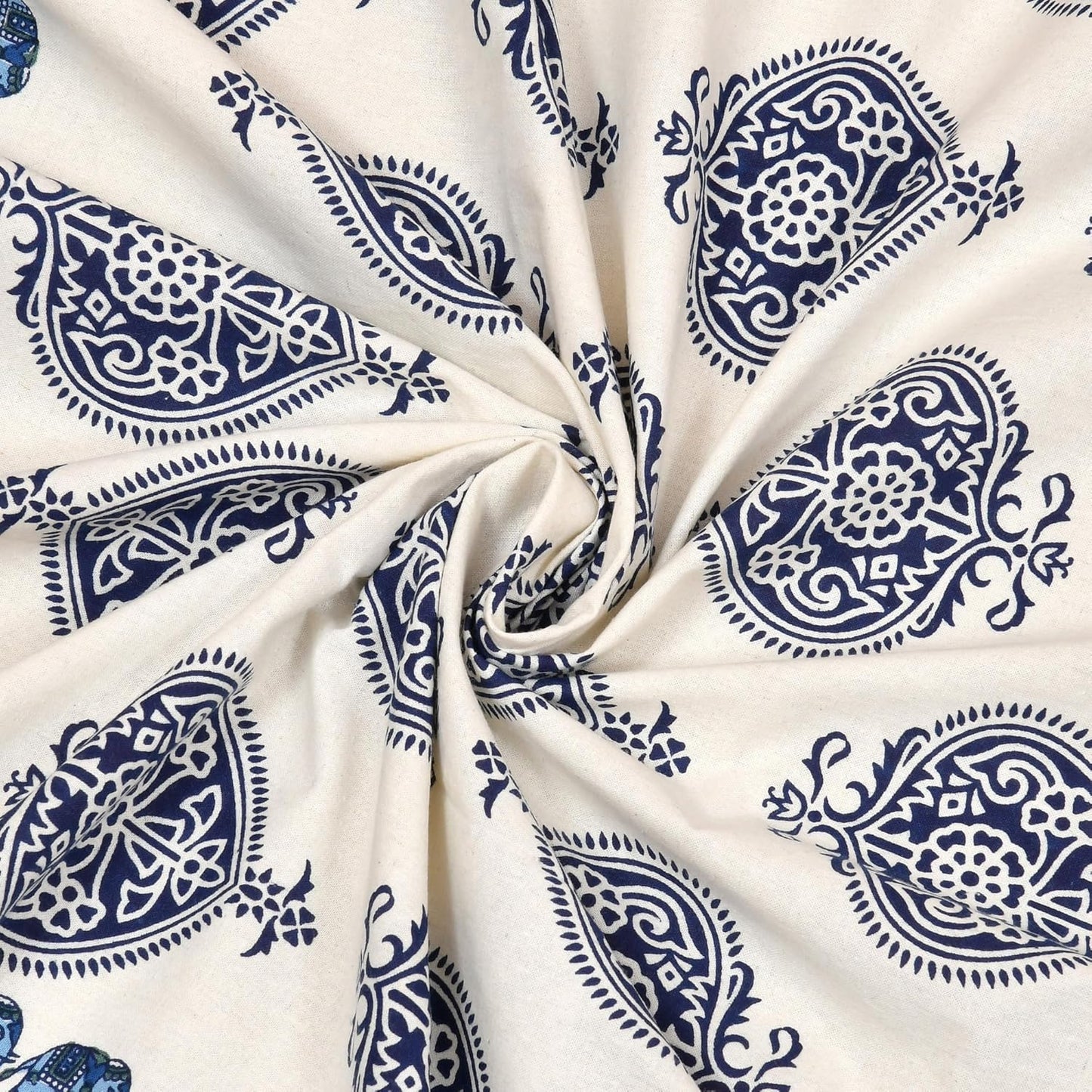 Curious Lifestyle 100% Cotton Printed Bedsheet for King Size Bed with 2 Pillow Covers – 144 TC