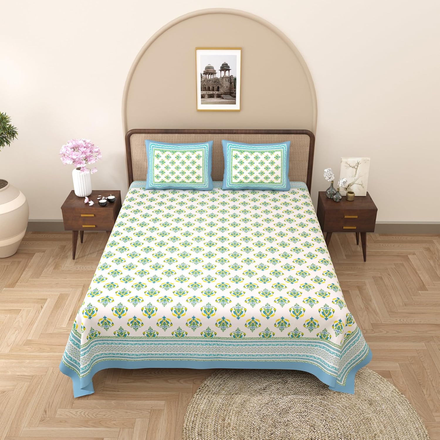 double bedsheet with pillow cover