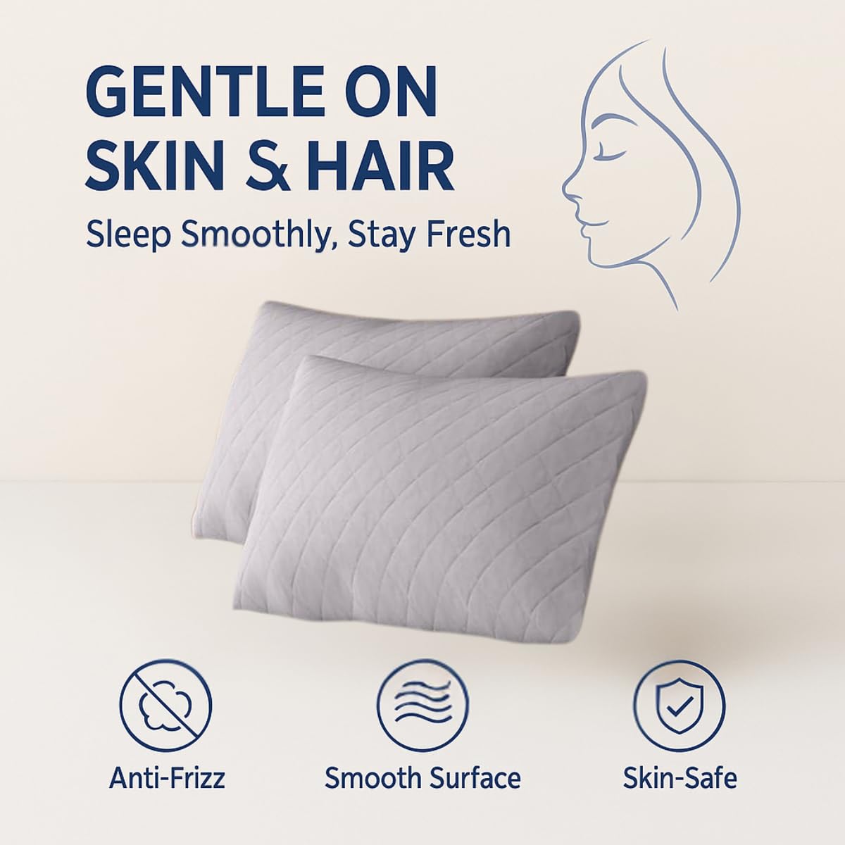 All-season cotton quilted pillow case