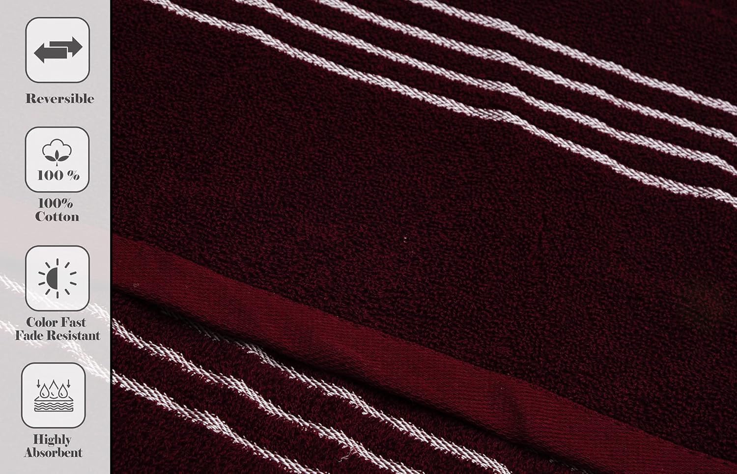 Antibacterial 100% cotton bath towel for kids and adults