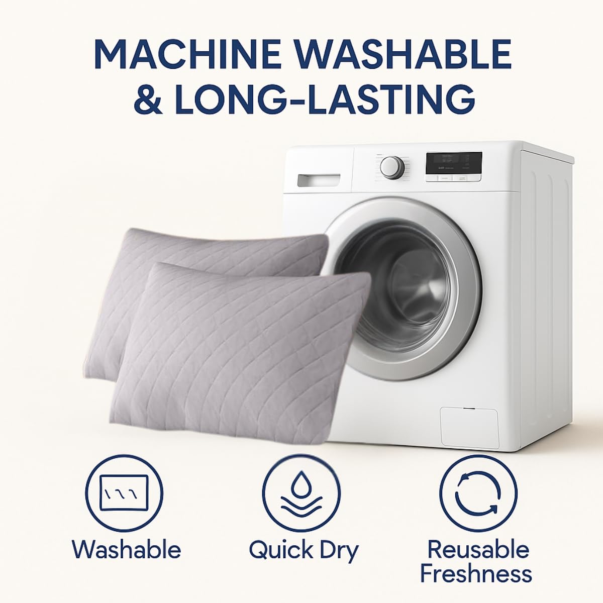 aily use quilted pillow cover