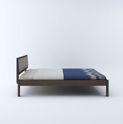 Honey Polish Sheesham Wood Bed