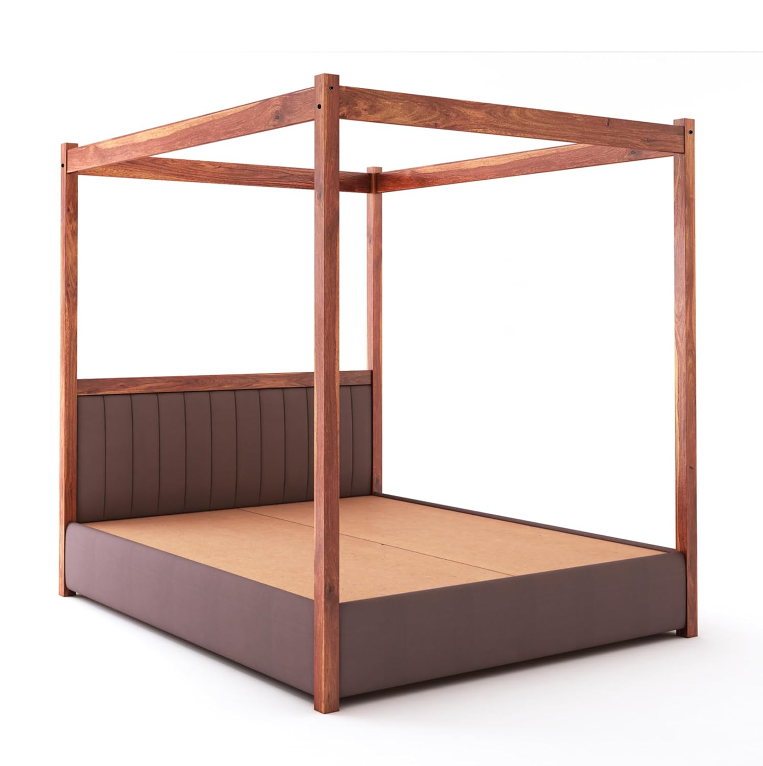  Bedroom furniture – king size sheesham wood bed with storage