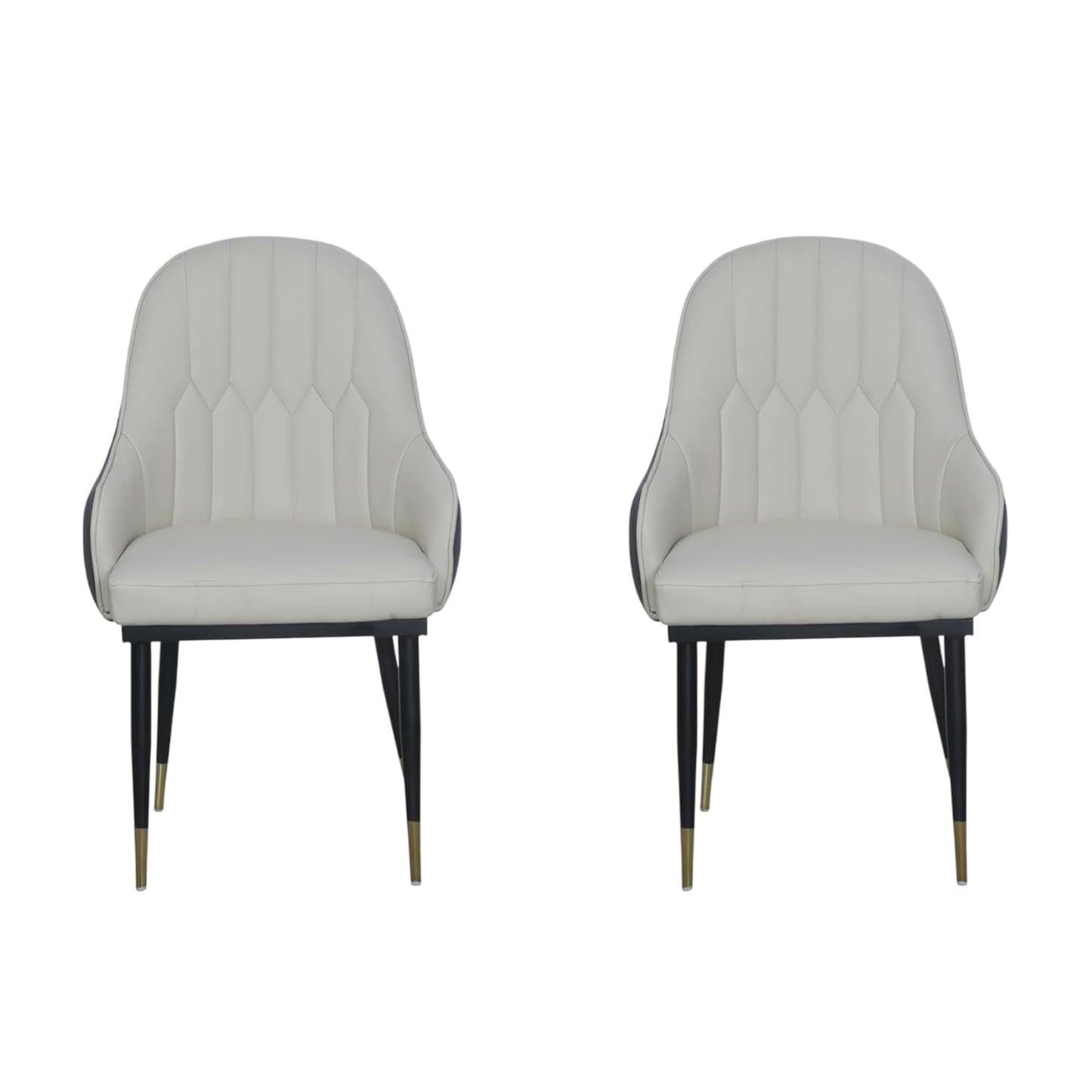 Modern cafe dining chair with armrest and durable metal legs