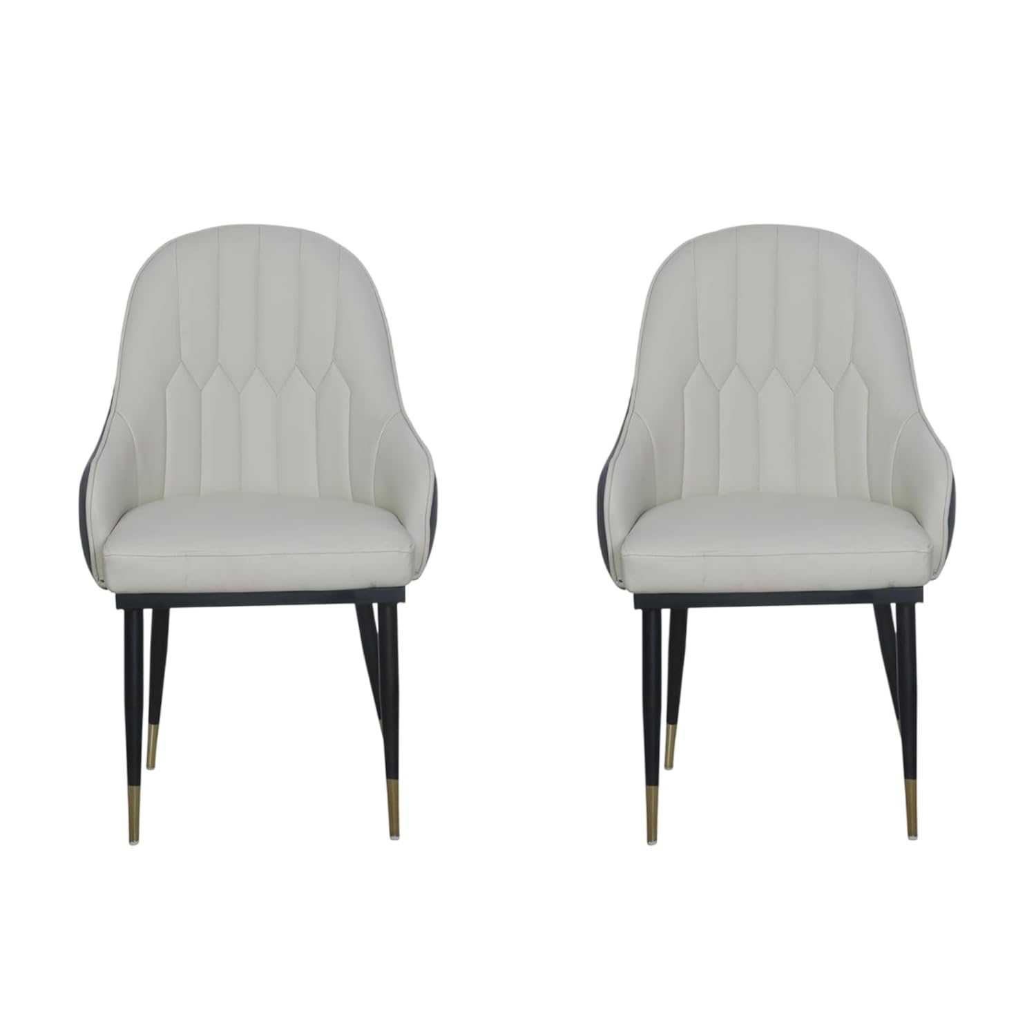 Modern cafe dining chair with armrest and durable metal legs