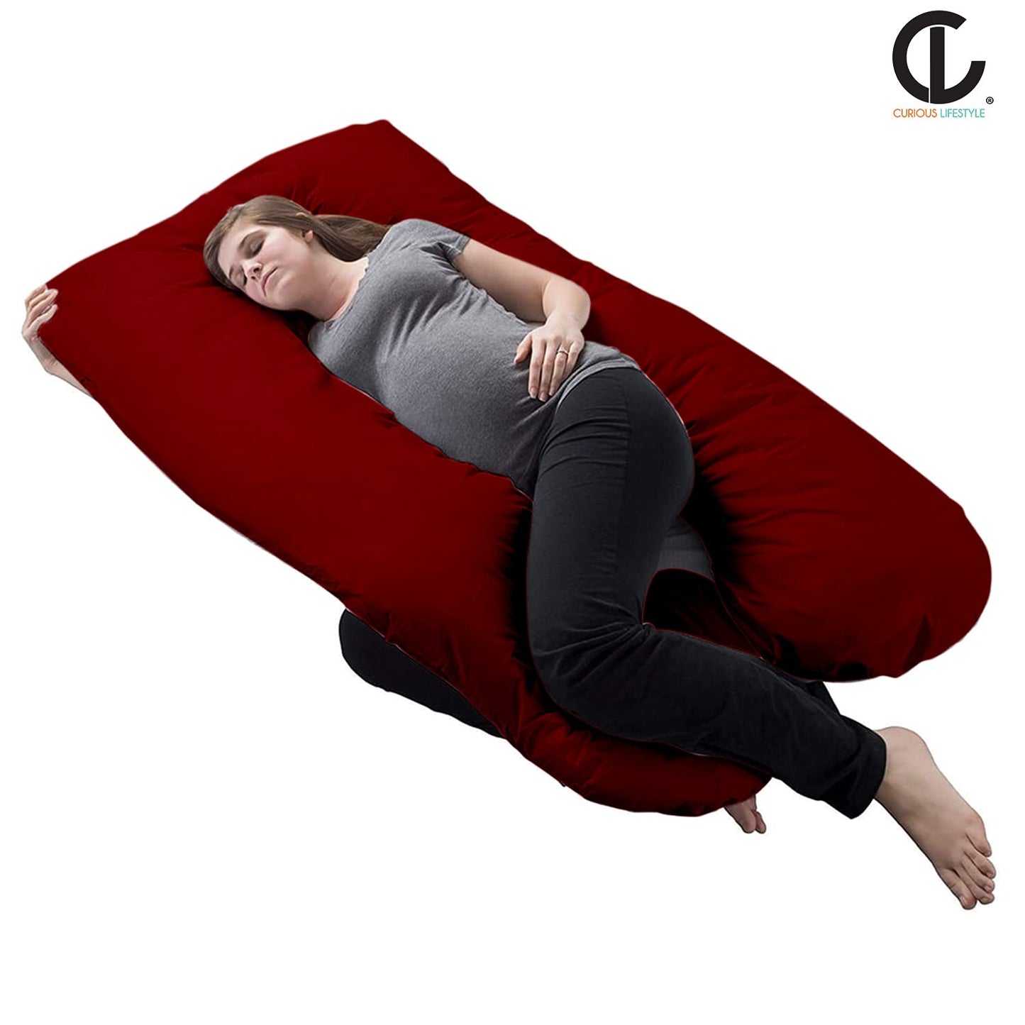 Comfort body pillow for adults and side sleepers