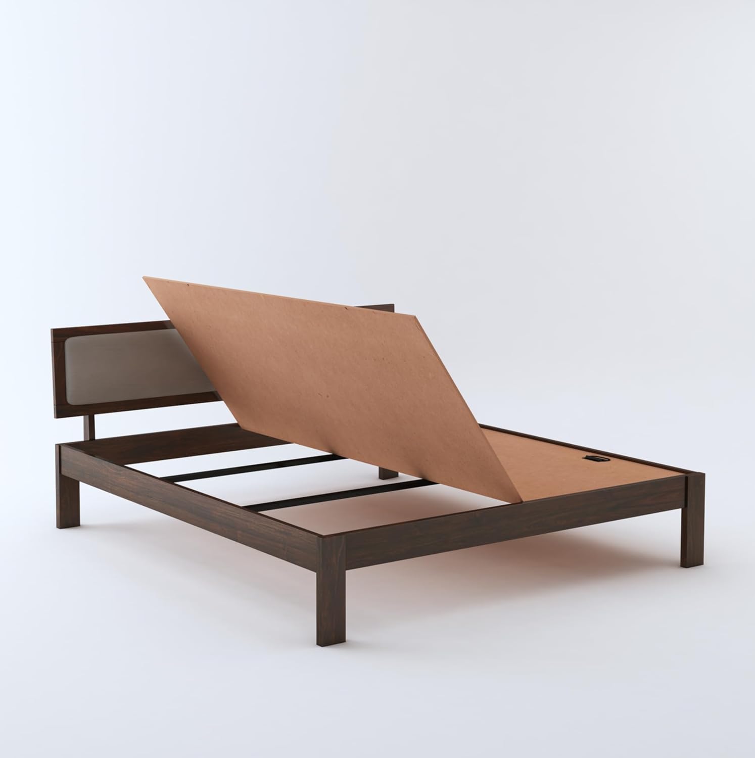 Living Room Wooden Double Bed