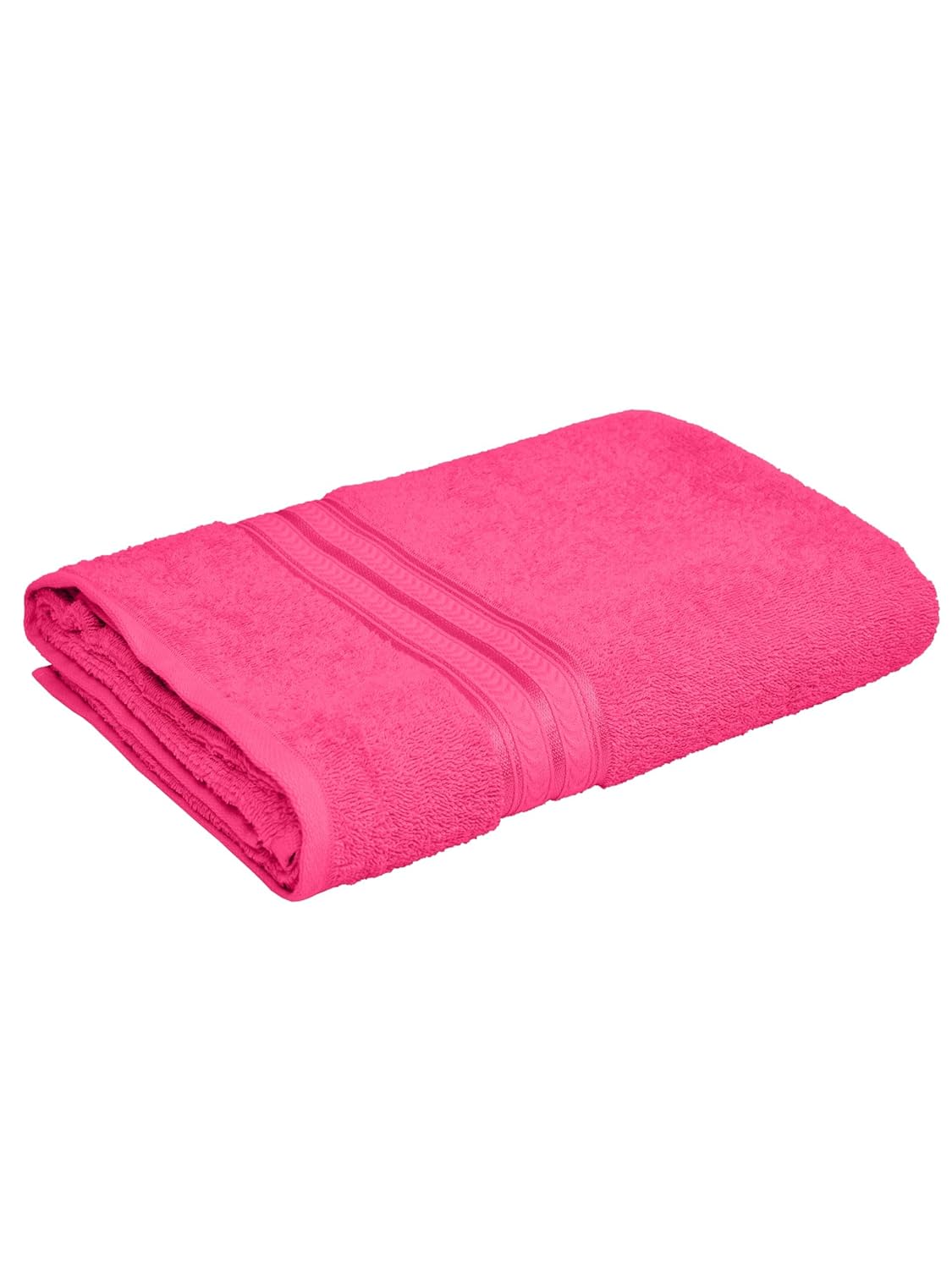 Spa quality full size soft cotton towel with thick GSM fabric