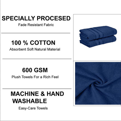 Quick dry bathroom towels made of 100 percent cotton