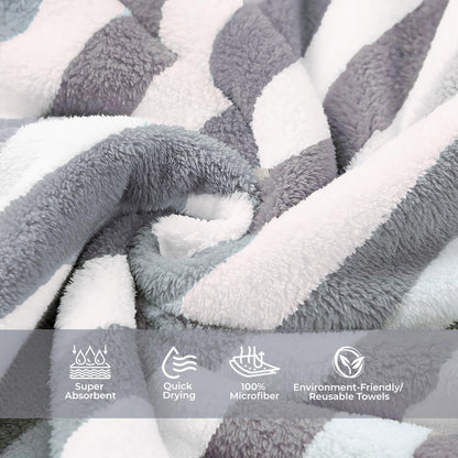 Quick absorbent microfiber bath towel