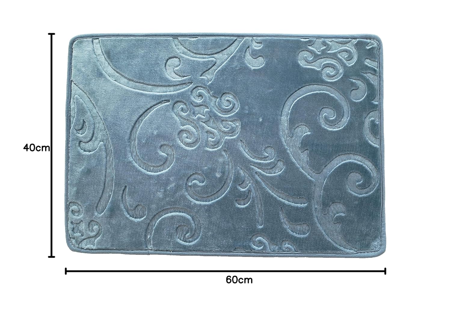 Quick dry water absorbent bathroom mat