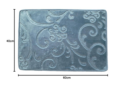 Quick dry water absorbent bathroom mat