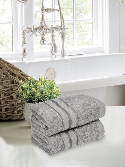 Curious Lifestyle 600 GSM grey cotton hand towel set