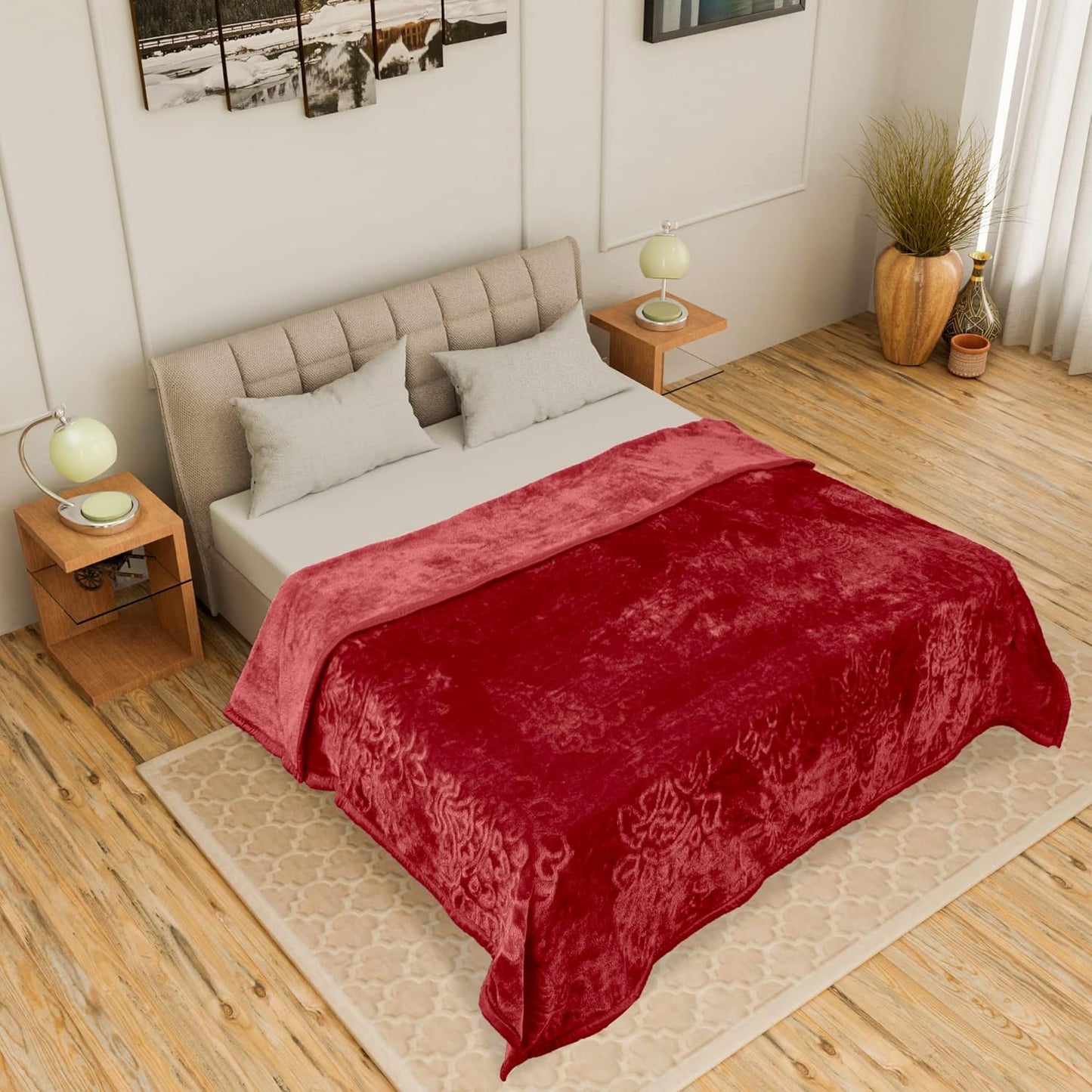 Daily use mink blanket for home