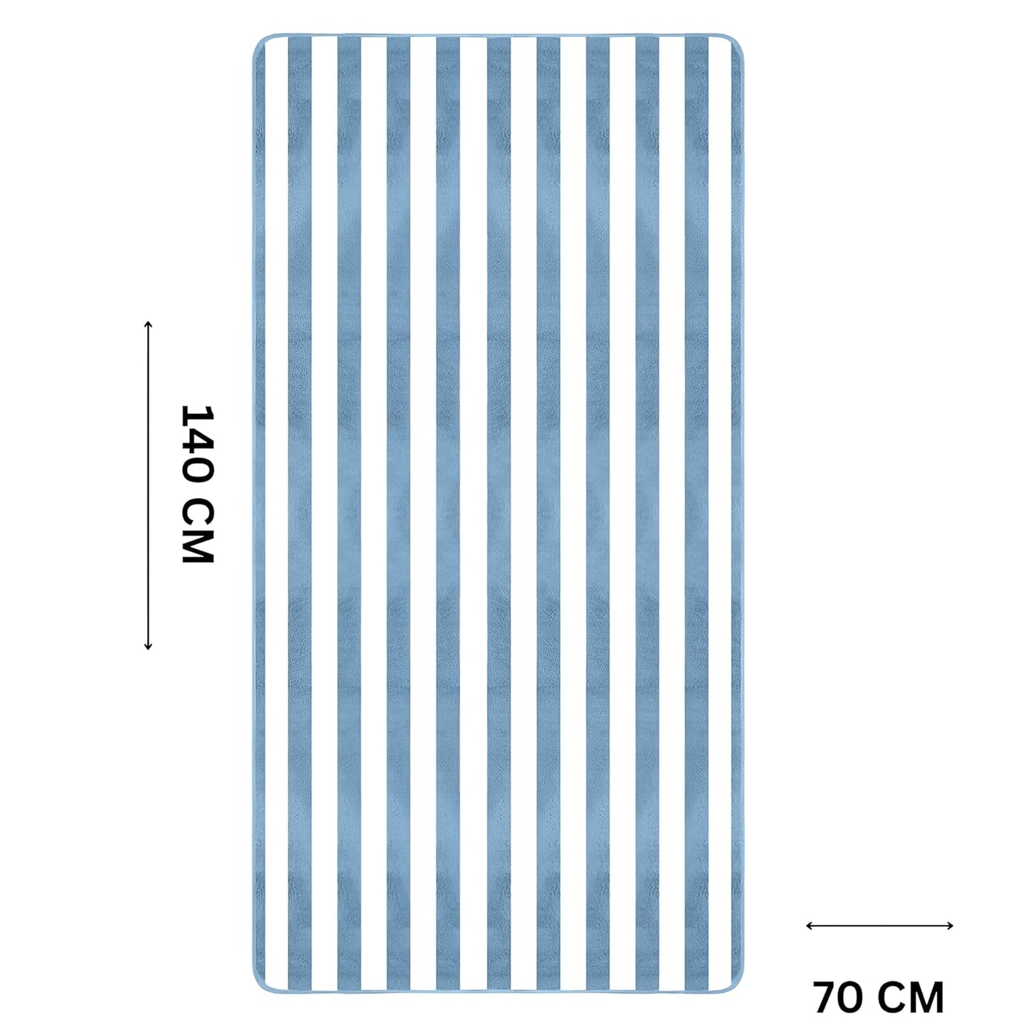 Durable cotton bath towel for family use