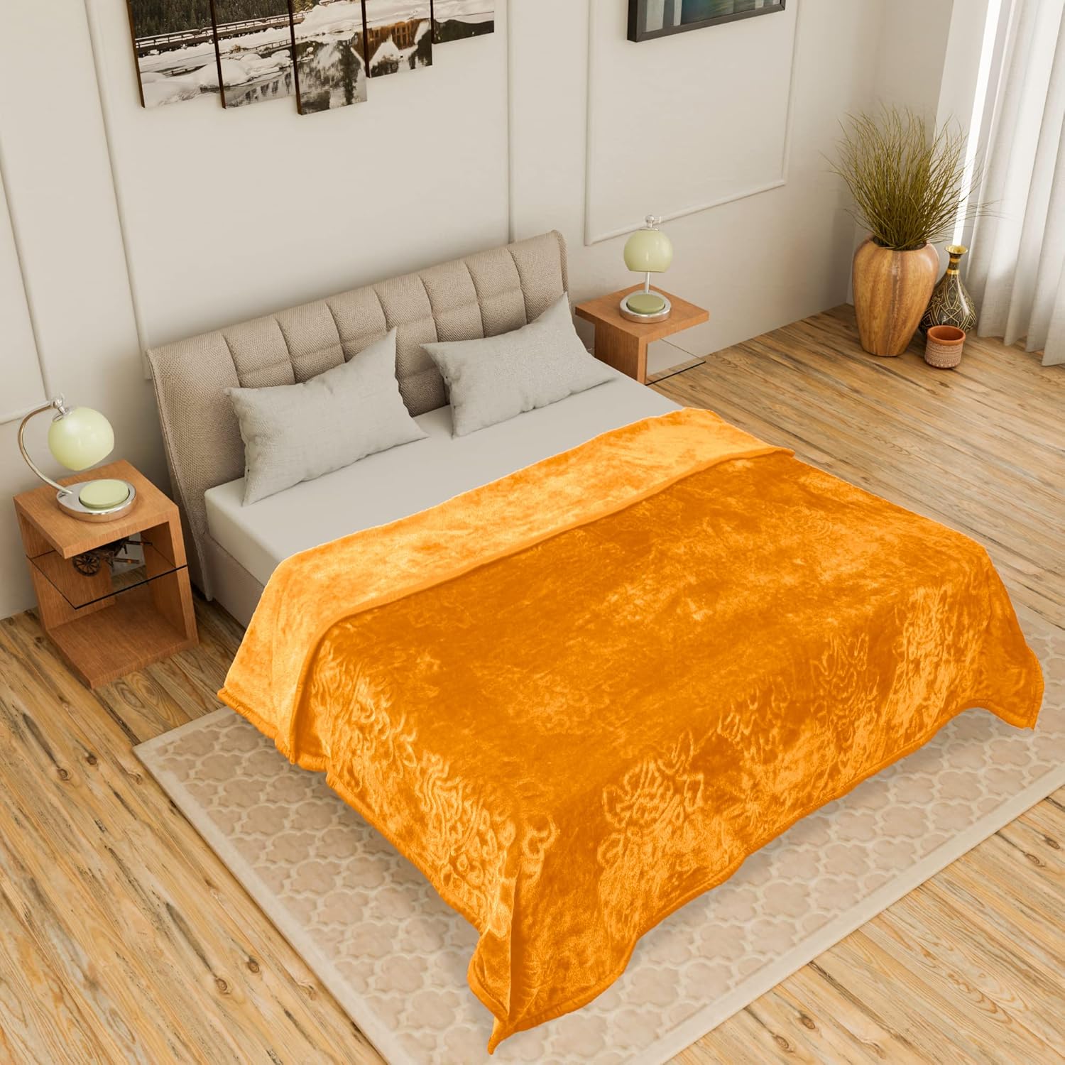 Elegant premium mink blanket double size