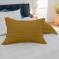Soft smooth cotton pillow covers on bedding