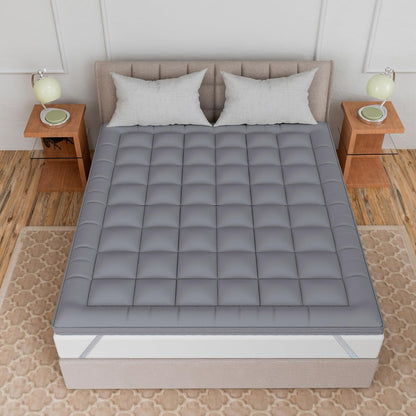 Curious Lifestyle 600 GSM microfiber mattress topper queen size