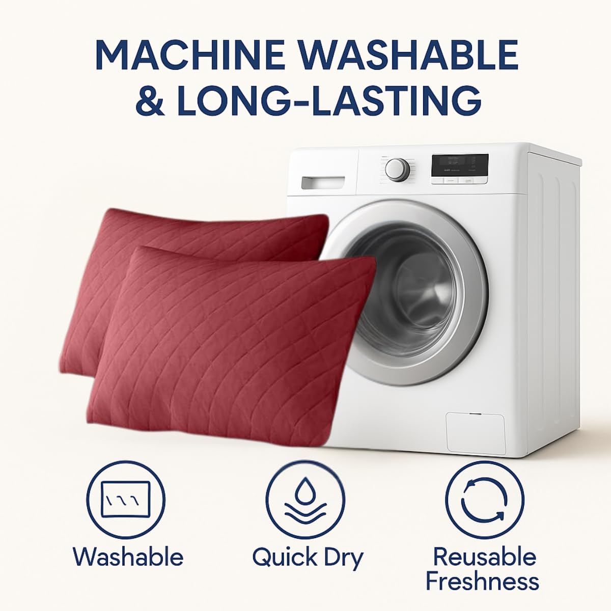 Breathable waterproof pillow case