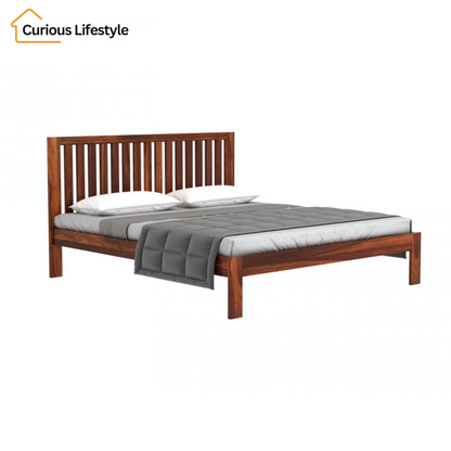 Home decor solid wood bed no storage