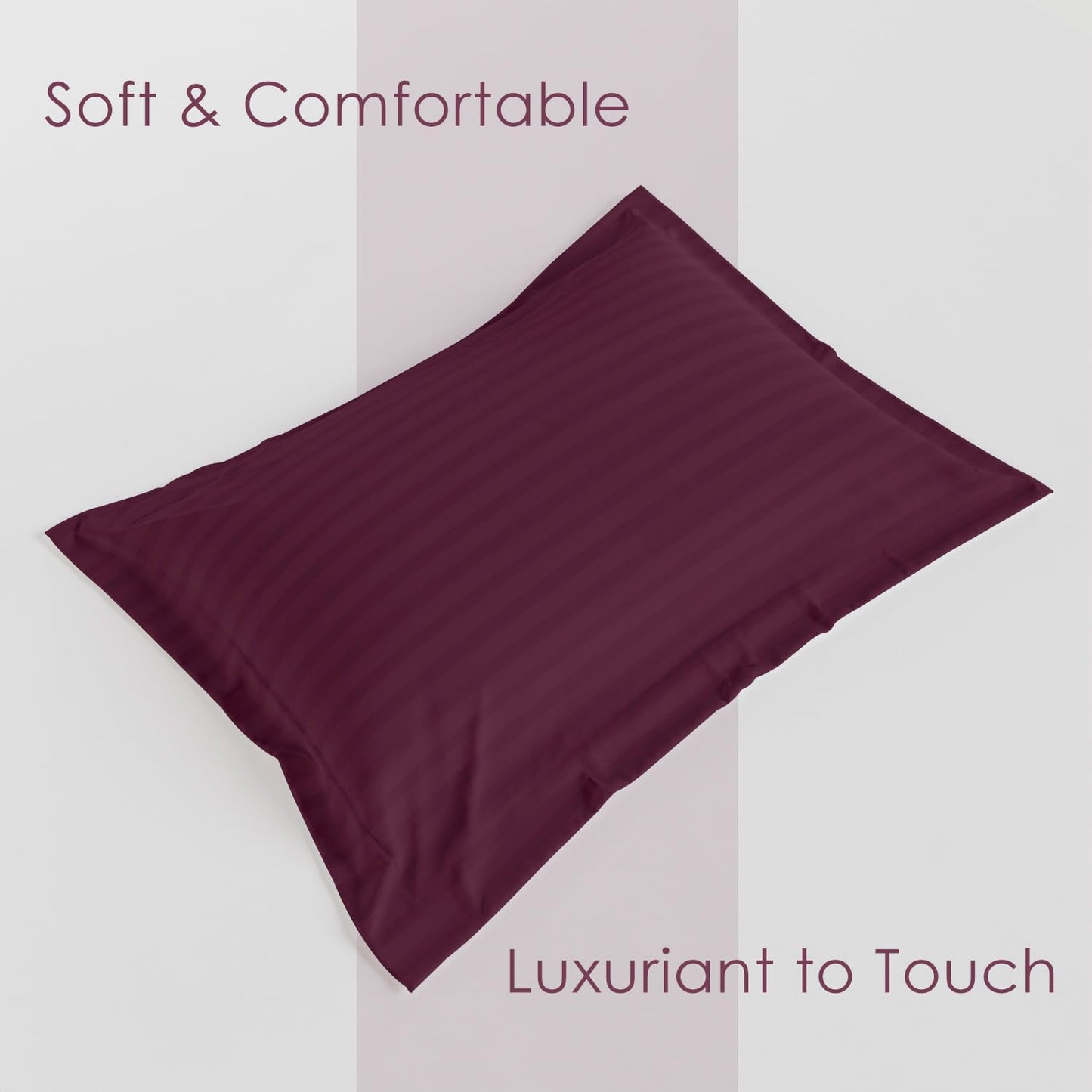 Hotel bedding cotton satin pillow cover