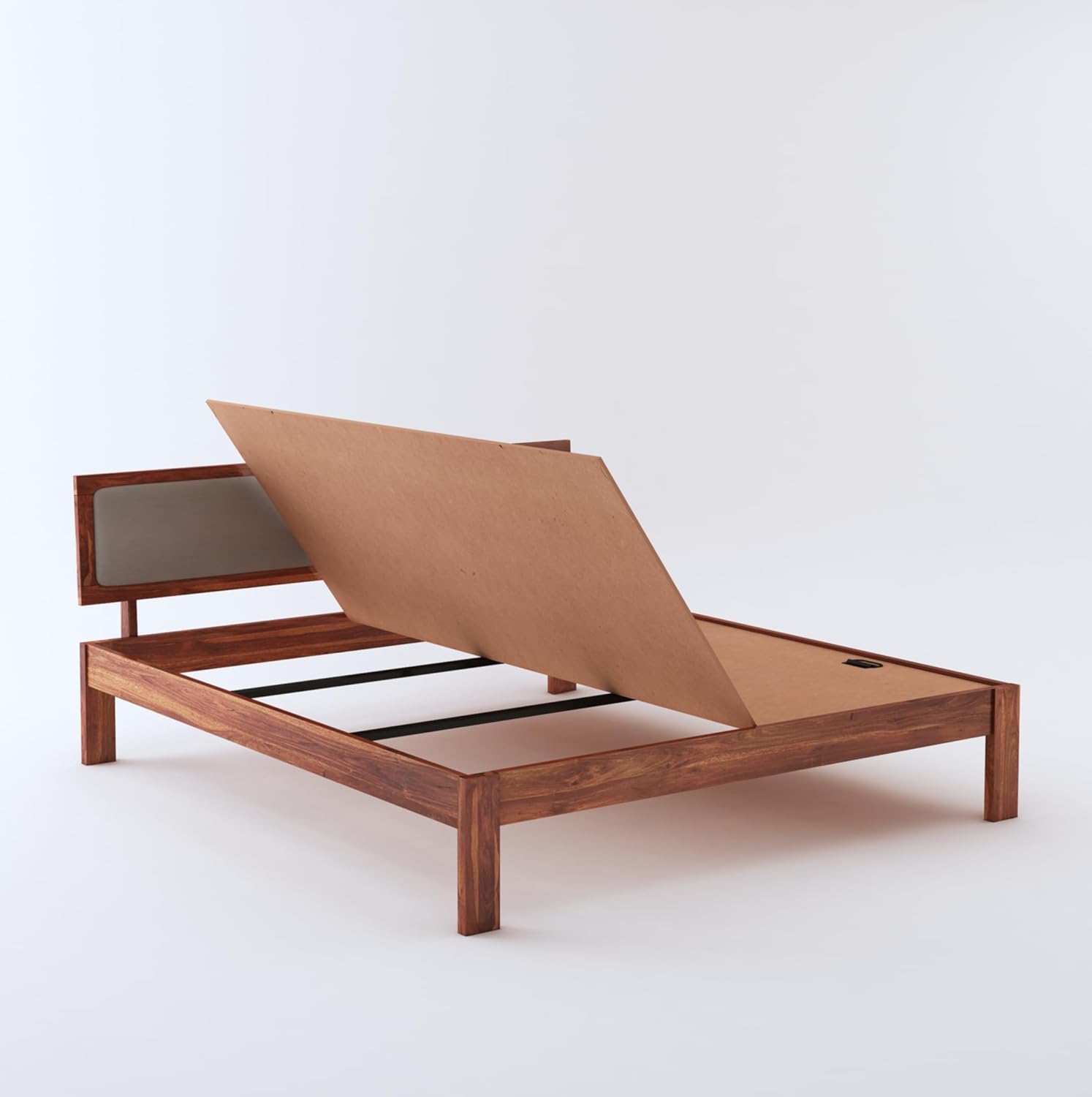 King size wooden bed without mattress

