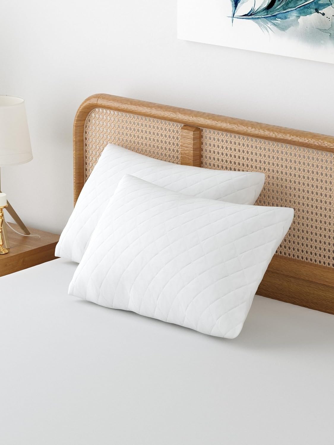 Waterproof zipper pillow protector luxury