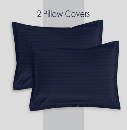 Luxury satin stripe cotton pillowcase envelope style