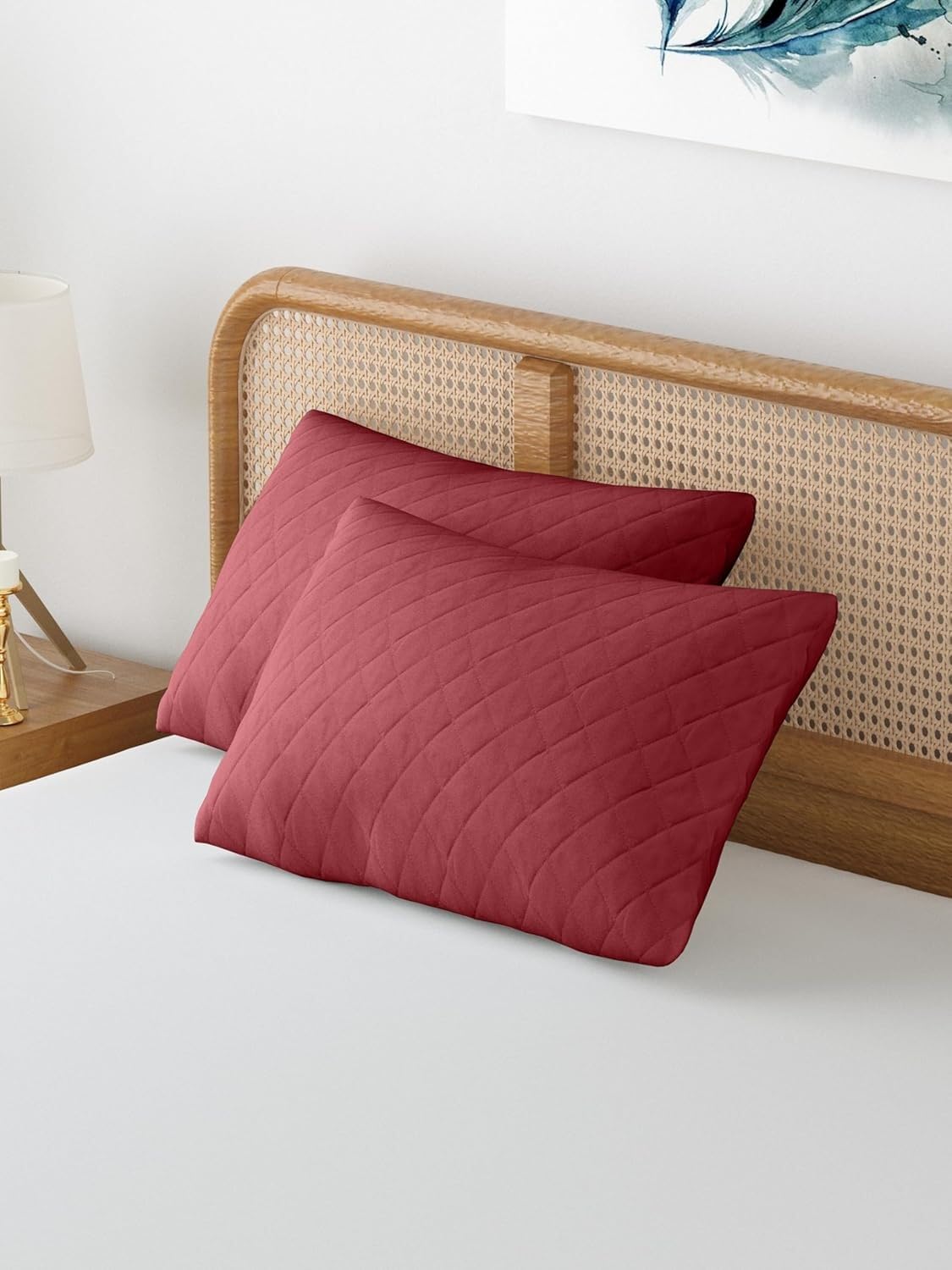 Allergy protection waterproof pillow cover