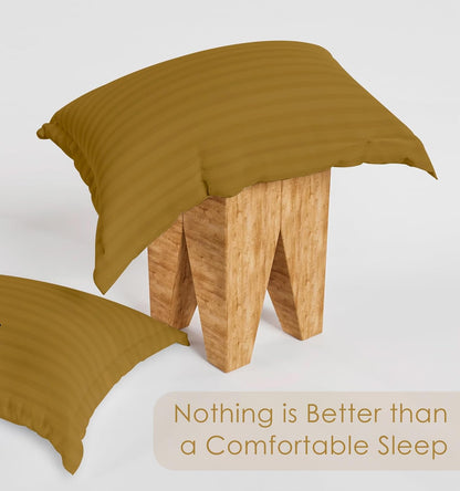 Premium bedding pillowcase with stripe pattern