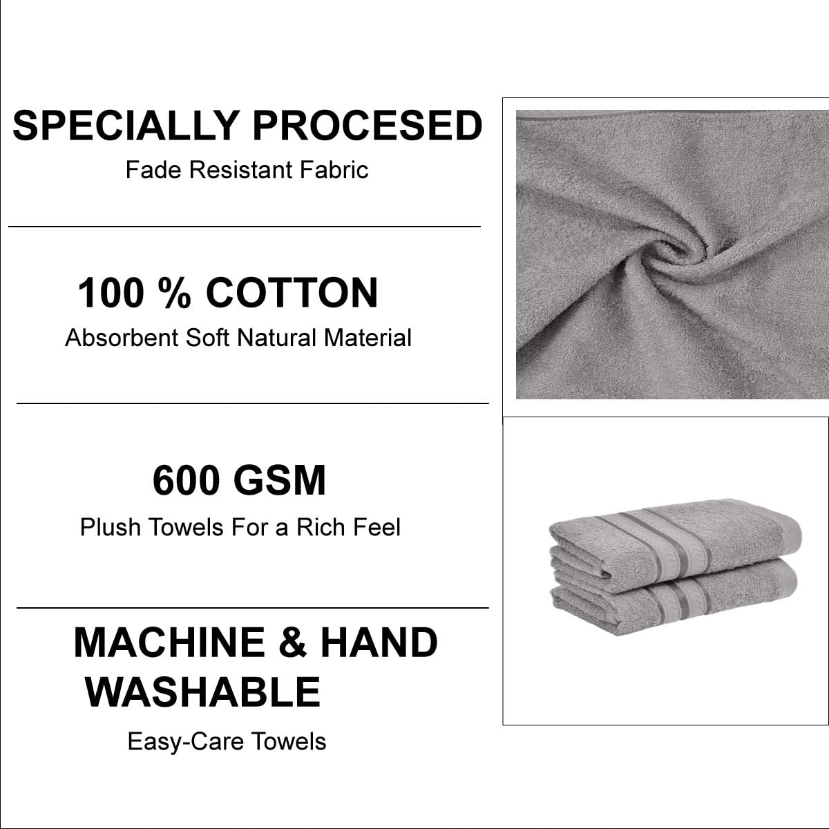 Ultra soft absorbent cotton hand towels for wash basin