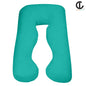 Premium U-shaped maternity body pillow on bed