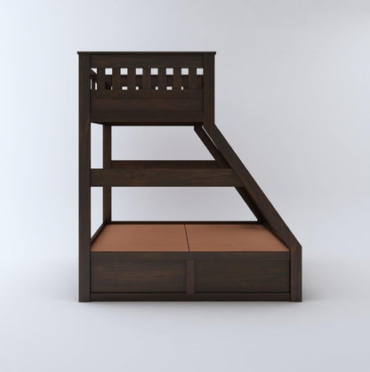 Premium walnut bed frame texture