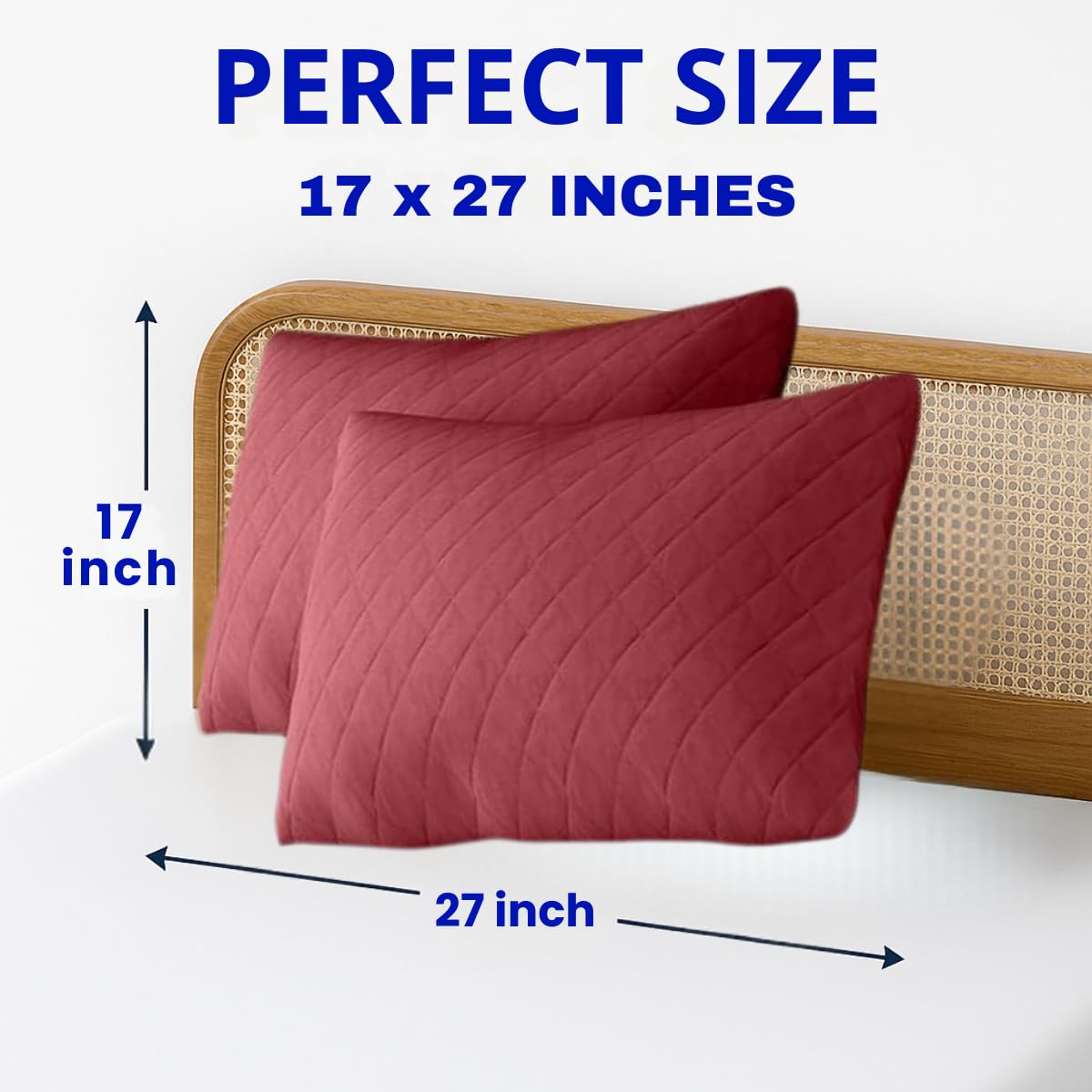 Lightweight waterproof quilted pillow guard