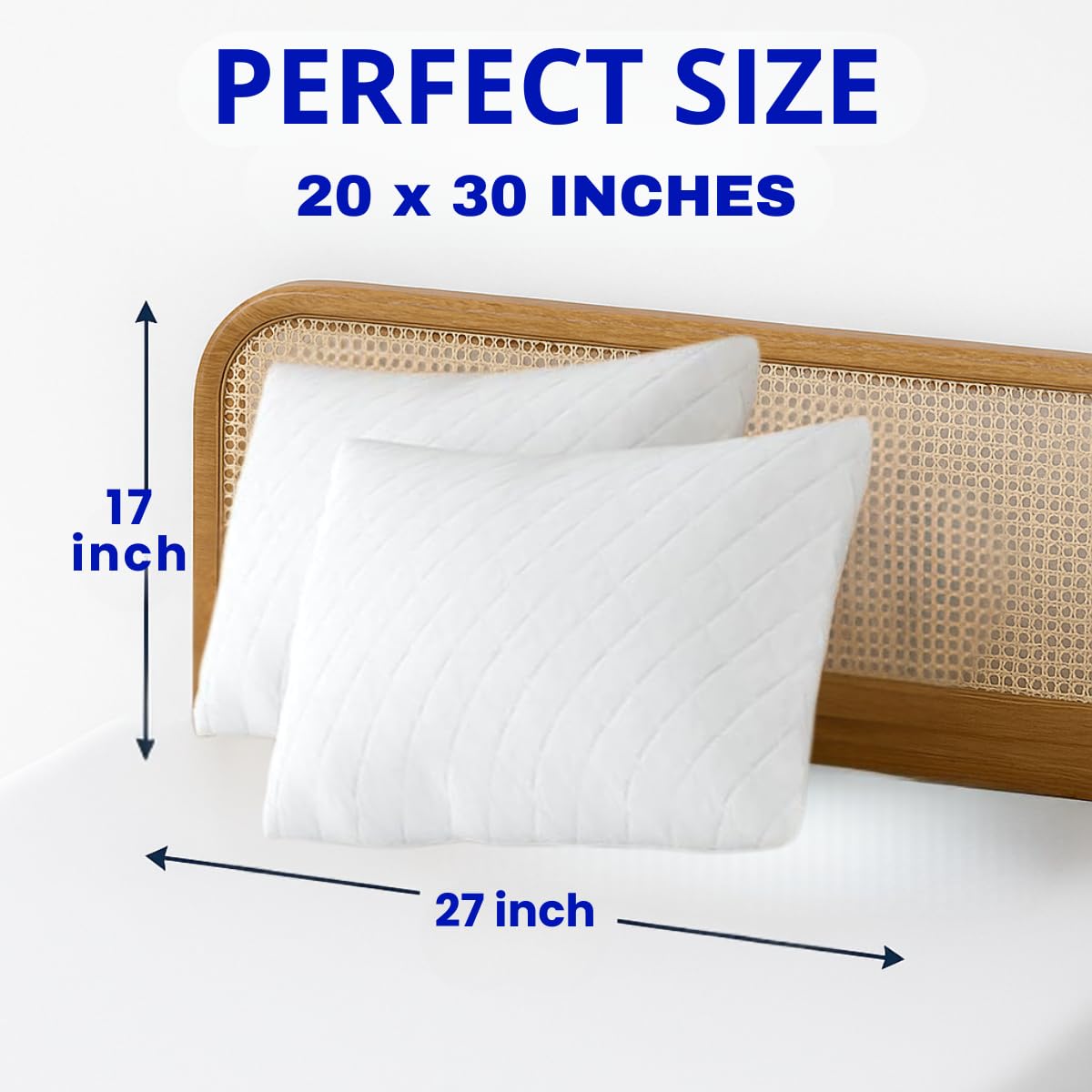 Reusable sweat absorbent quilted pillow cover