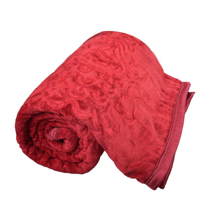 Reversible mink blanket for double bed