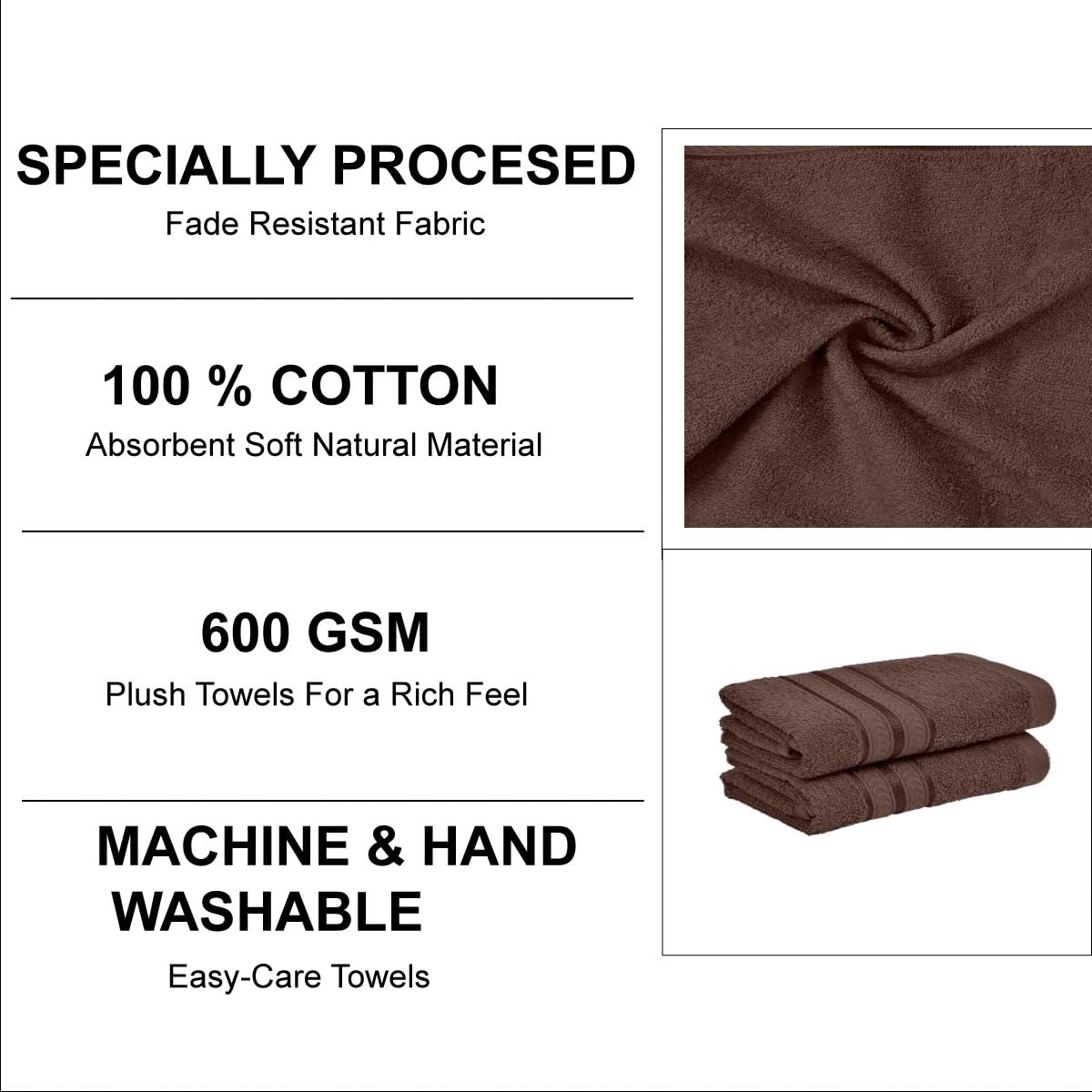 Durable and soft 600 GSM cotton napkin pair