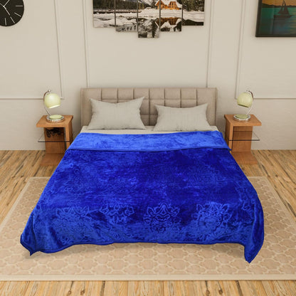 Soft mink blanket for double bed