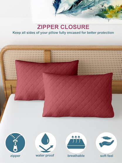 Spill block pillow protector set