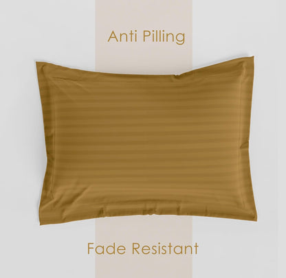 Standard size satin stripe pillow cover