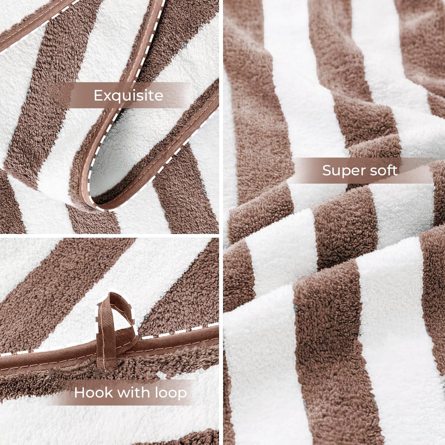 High absorbency microfiber towel for bath