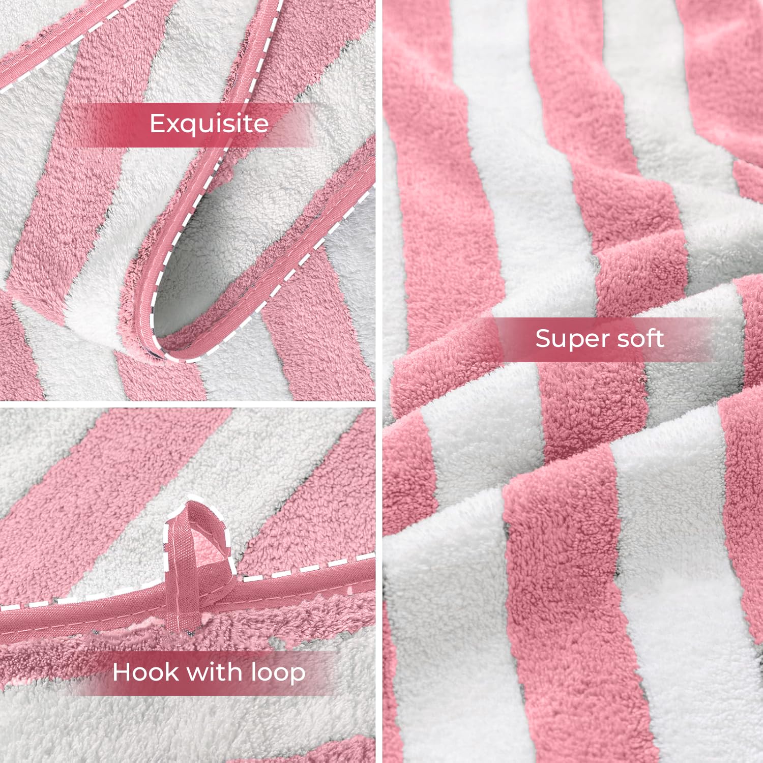 Fast drying coral fleece towel for bath