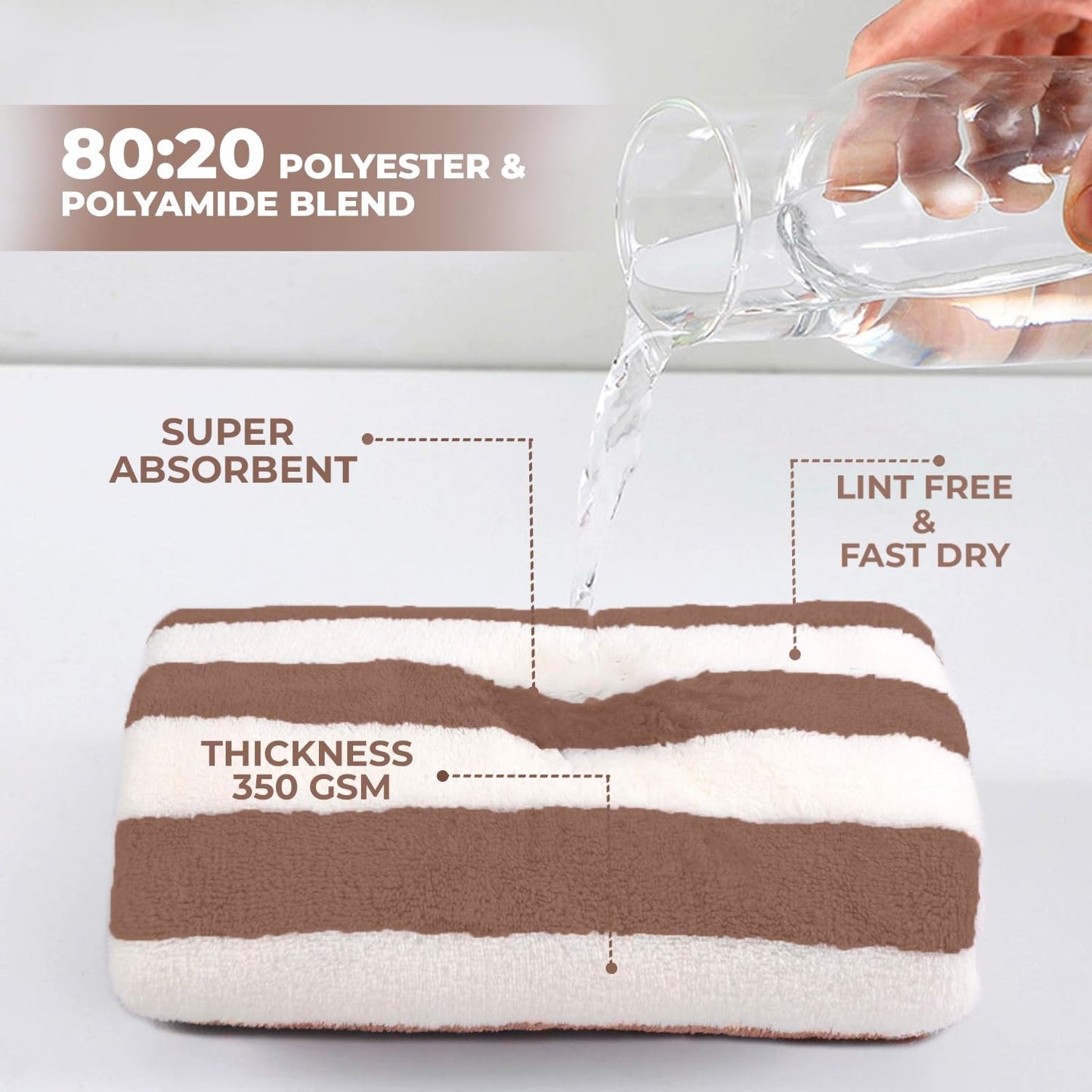 Ultra soft fleece towel for daily bathing